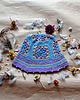 kapelusze damskie BUCKET HAT granny square