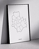 plakaty Plakat Warszawa - dzielnice