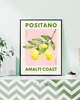 plakaty TRAVEL POSTER Positano Amalfi Włochy dekoracja ścienna