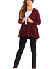 swetry damskie  Sweter N031 bordo