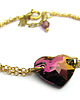 bransoletki ze szkła Bransoletka Lilac Shadow Heart