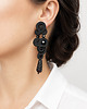 kolczyki soutache Czarne i długie kolczyki sutasz