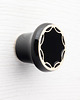 gałki do mebli Ceramiczna gałka do mebli czarna, wz.5
