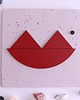 obrazy Kolaż 3D "lipstick on the glass"