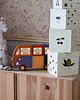 lampy do pokoju dziecka Drewniana Lampka Hippie Van - Brown & Violet
