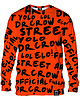 bluza bez kaptura damska Bluza Bez Kaptura Damska DR.CROW Dr.Crow Orange