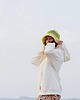 bluza z kapturem damska HOODIE Whitish