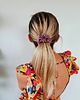 gumki do włosów Gumka jedwabna, scrunchie, frotka dusty rose MIDI