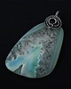 wisiory Amora - bardzo duży wisior z agatem, wire-wrapping