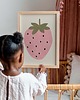 obrazy i plakaty do pokoju dziecięcego Plakat Truskawka- Plakaty Na Ścianę Dla Dzieci