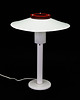 lampy stołowe Lampka nocna biała, duński design, lata 60, produkcja: Dania