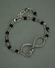 bransoletki wire wrapping Bransoletka nieskończoność czarny onyks wire wrapping