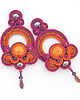 kolczyki soutache Jesienne boho kolczyki