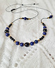 chokery Naszyjnik- regulowana długość- z lapis lazuli