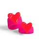 pierścionek z żywicy Pierścionek x2 : RAZEM TANIEJ! pierścionki z żywicy : HEART : fluo