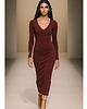 sukienki maxi damskie Sukienka  BURGUND  YY300043