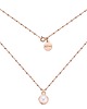 złote naszyjniki Naszyjnik z różowego złota z perłą SWAROVSKI CRYSTAL