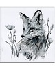 grafiki i ilustracje Grafika ręcznie malowana "Lisek"