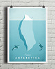 plakaty Antarktyda - vintage plakat
