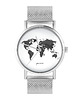 zegarki unisex Zegarek - Mapa świata 2 - bransoleta mesh