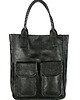 torby XXL Torebka skórzany shopper bag z kieszeniami - MARCO MAZZINI Ravenna czarny
