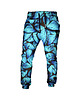 spodnie dresowe damskie DR.CROW Spodnie Fullprint Motyle Blue