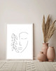 grafiki i ilustracje PLAKAT line art, szkic, twarz, abstrakcyjny