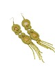 kolczyki soutache Złote kolczyki sutasz - kolekcja Glamour
