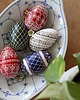 jajka wielkanocne Pisanki batik tradycyjne kolorowe