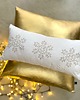 Boże Narodzenie - inne Zestaw 2 szt poduszek świątecznych biało złoty