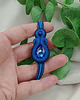 bransoletki soutache Bransoletka sutasz, szafirowa bransoletka, soutache, niebieska wąska