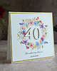 kartki scrapbooking Personalizowana kartka na 40. urodziny w zestawie, BH 35d