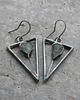 kolczyki wire wrapping Surowe topazy    - kolczyki