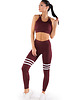 legginsy Legginsy sportowe  G04 BORDO