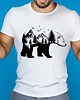 t-shirty męskie Koszulka  z nadrukiem Niedźwiedź