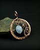 wisiory Akwamaryn wisiorek wire wrapping