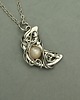 wisiory Wisiorek księżyc kamień słoneczny wire wrapping