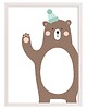 obrazy i plakaty do pokoju dziecięcego Obrazek Forest Friends bear 30x40cm