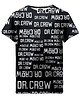 t-shirty dla chłopców T-shirt Boy DR.CROW Logo Napisy Czarna