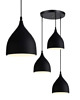 lampy wiszące Lampa wisząca zwis żyrandol lampa na sufit czarna LED E27