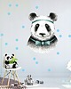 naklejki ścienne do pokoju dziecka Naklejki na ścianę Panda Boho XL Groszki