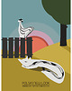 plakaty Plakat Fine Art giclee Lis i kogut. Polski New Look
