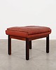 pufy do siedzenia Podnóżek palisandrowy, duński design, lata 70, designer: Finn Juhl