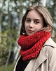 szale damskie Czerwony komin wełna 100%  WOOLY ruba