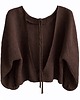 bluzki z długim rękawem damskie She's Like The Wind / muślinowa bluzka z otwartymi plecami - choco