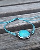 bransoletki wire wrapping Howlit na lato - bransoletka sznurkowa