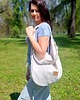torby na ramię Duża torba worek Kremowa plecionka