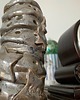 dekoracje świąteczne Ceramiczna choinka lampion SILVER