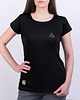 t-shirt damskie Koszulka damska z haftem SZCZYT czarna