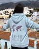 bluza z kapturem damska Zaznacz odwiedzone państwa - miętowa bluza dla podróżnika z kapturem